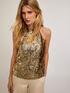 Full sequin halterneck top image number 0
