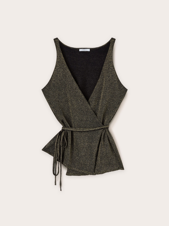 Wickelj&auml;ckchen aus Lurex-Strick