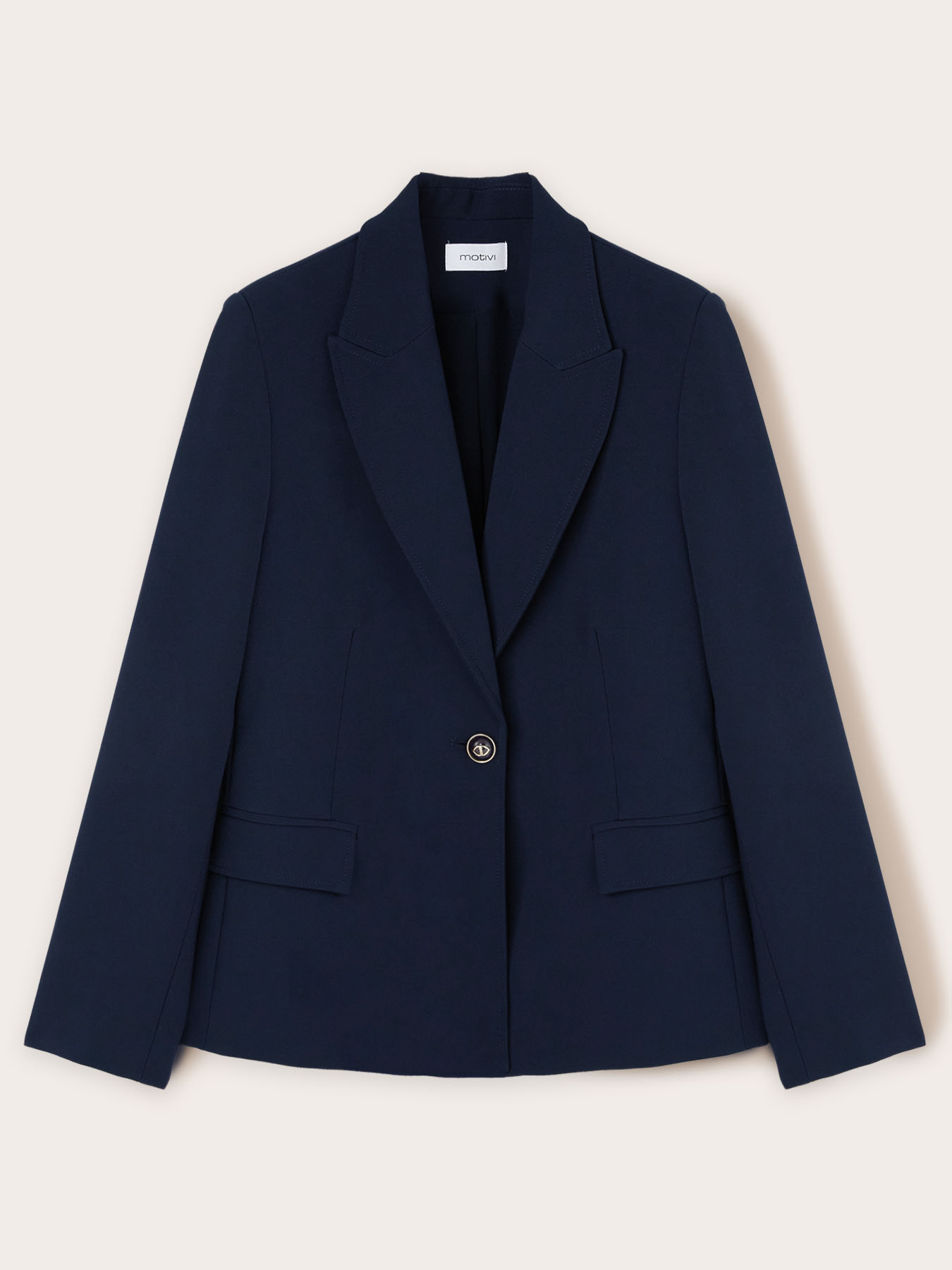 Giacca completo monopetto in tessuto cr&ecirc;pe image number 4