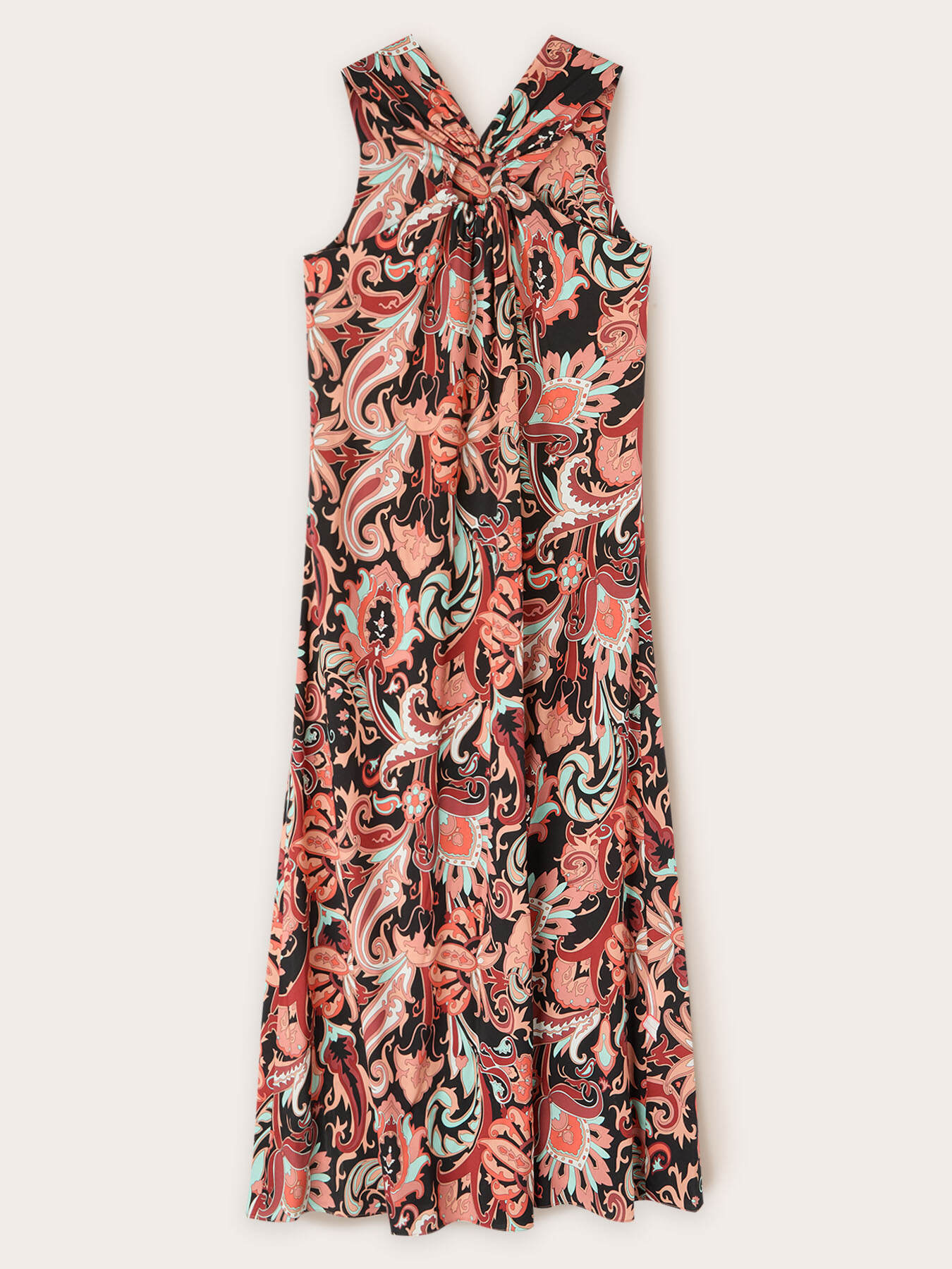 Vestido largo con estampado &eacute;tnico image number 4