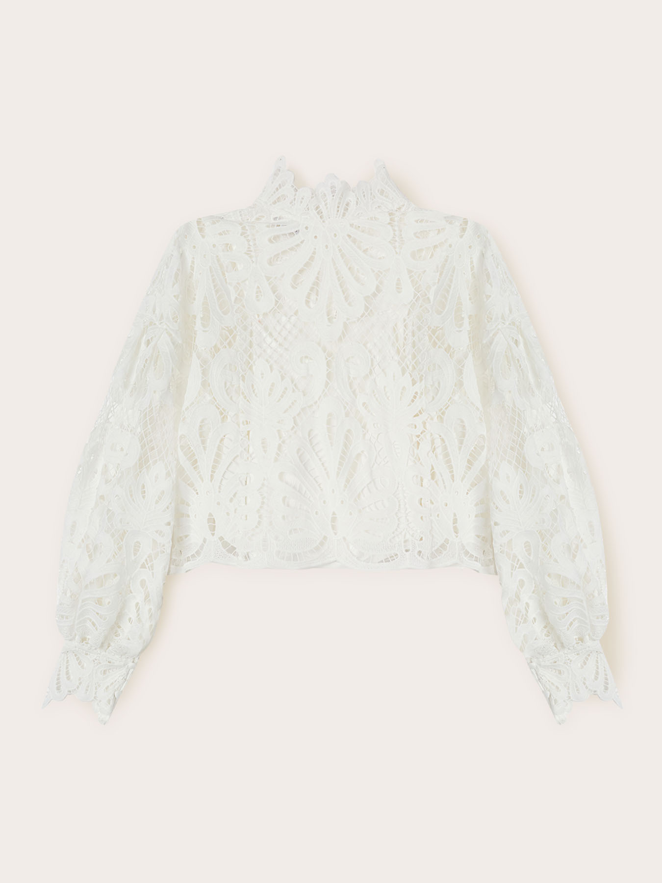 Macram&eacute; lace blouse image number 4