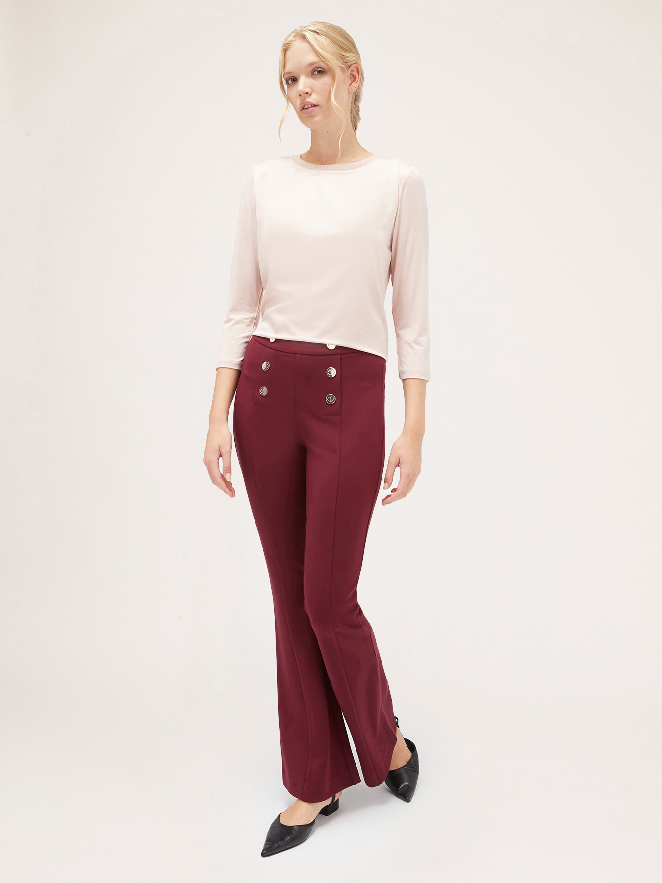 Tricou basic din două materiale image number 3