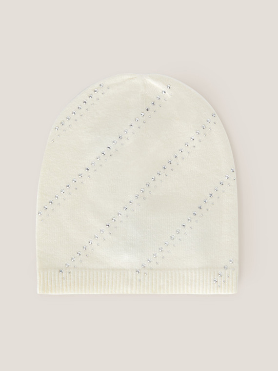 M&uuml;tze mit Mikro-Strass und Nieten