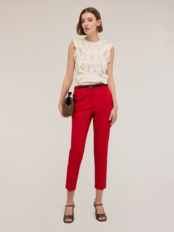 Pantaloni regular in tessuto tecnico