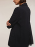 Blazer doppiopetto con pliss&eacute; posteriore image number 4