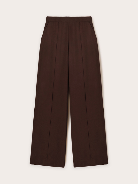 Satin palazzo trousers