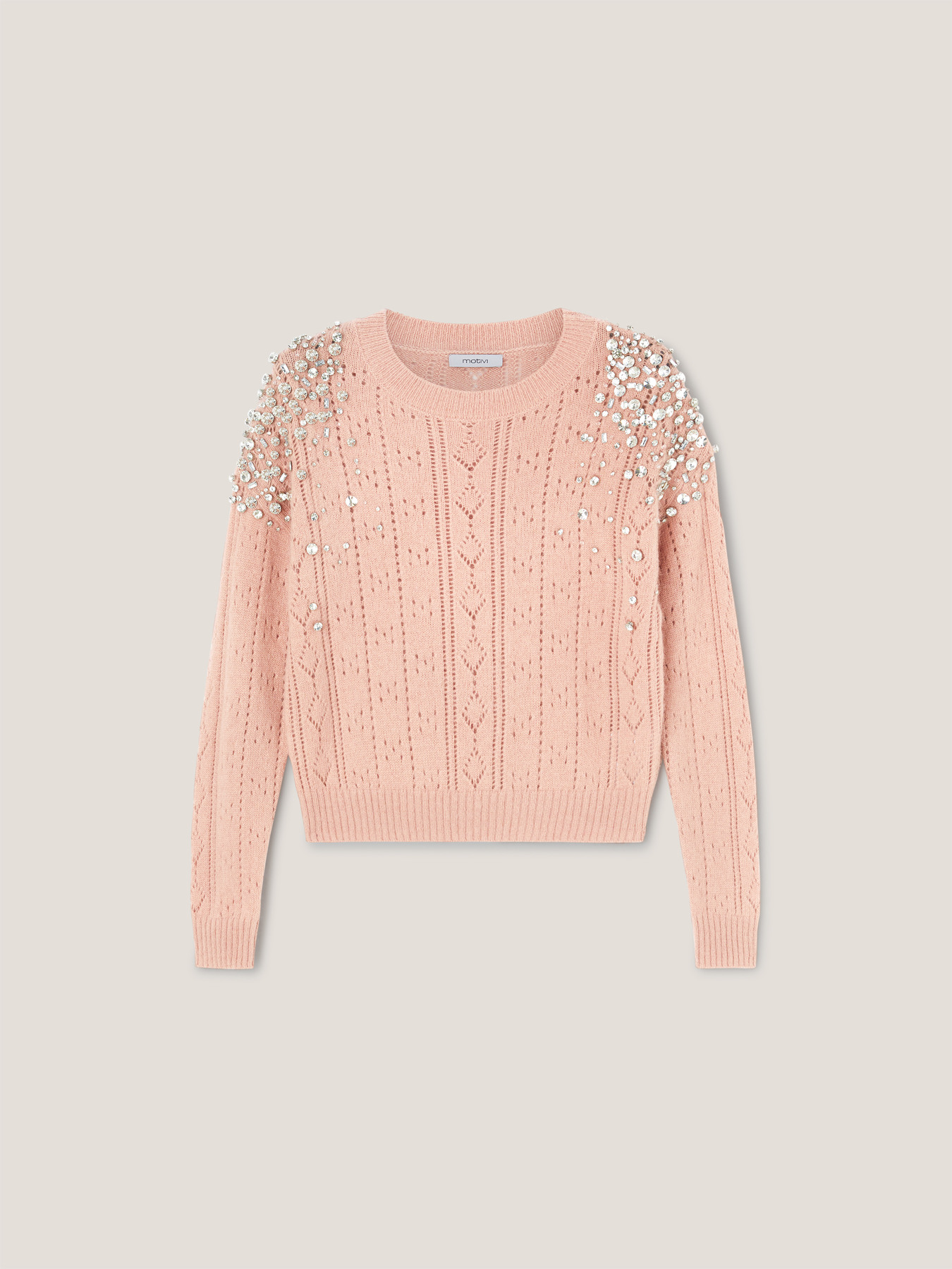 Angorapullover mit Steinen image number 4