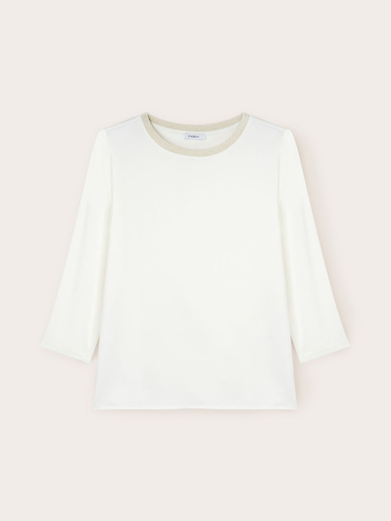 T-shirt bimaterica