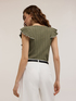 Ribbed sweater with ruching image number 1
