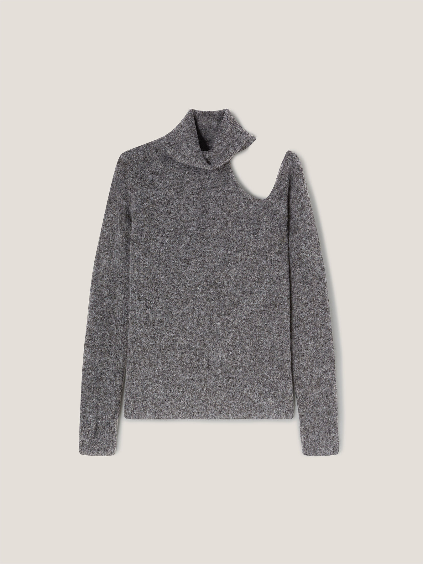 Rollkragenpullover aus Alpaka-Gemisch mit Cut-out-Motiv image number 4