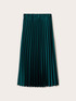 Fusta midi plisata din satin image number 4
