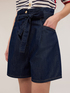 High-waist denim shorts image number 2
