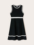 Knitted two-tone dress image number 4