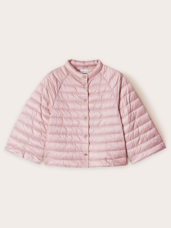 Cappa imbottita in nylon lucido