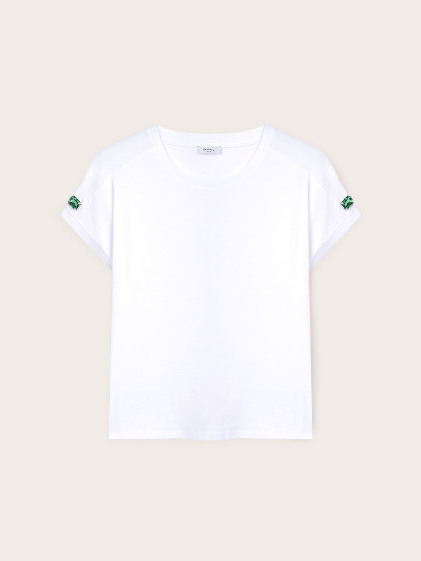 Kimono t-shirt with stones on the sleeves image number 3