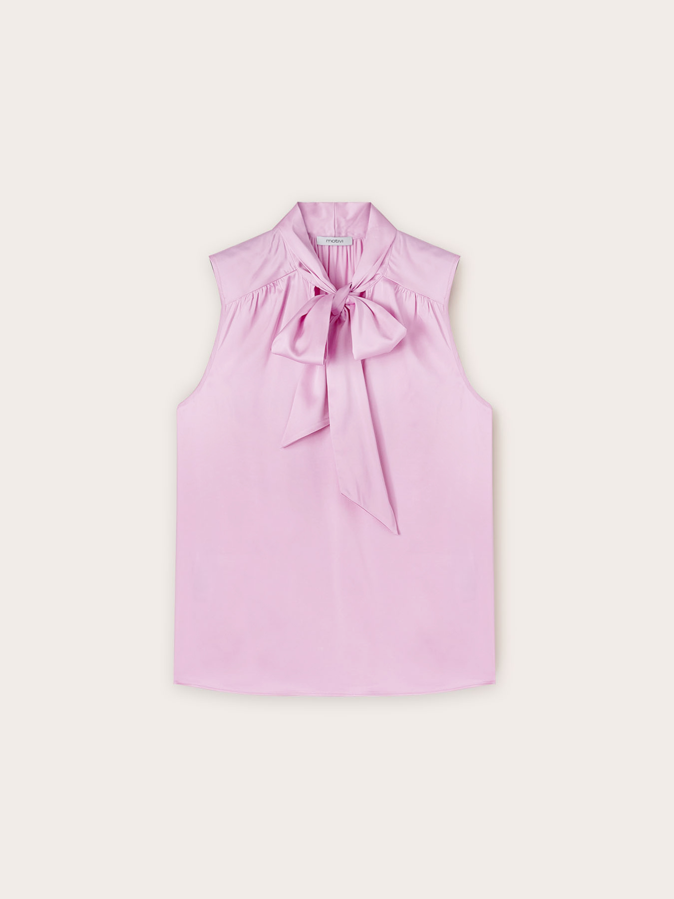 Top din satin cu fundiță image number 5