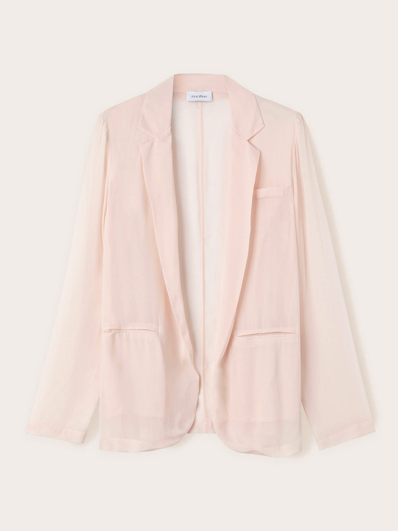 Destrukturierte Jacke aus Georgette