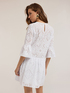 Mini-Kleid mit Lochstickerei-Volants image number 1