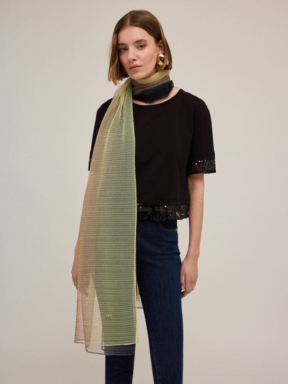 Stola pliss&eacute; sfumata