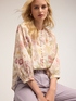 Oversize-Bluse aus Baumwollmusselin mit Blumenmuster image number 0