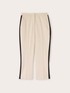 Cropped trousers with side band image number 4