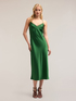 Satin midi dress image number 0
