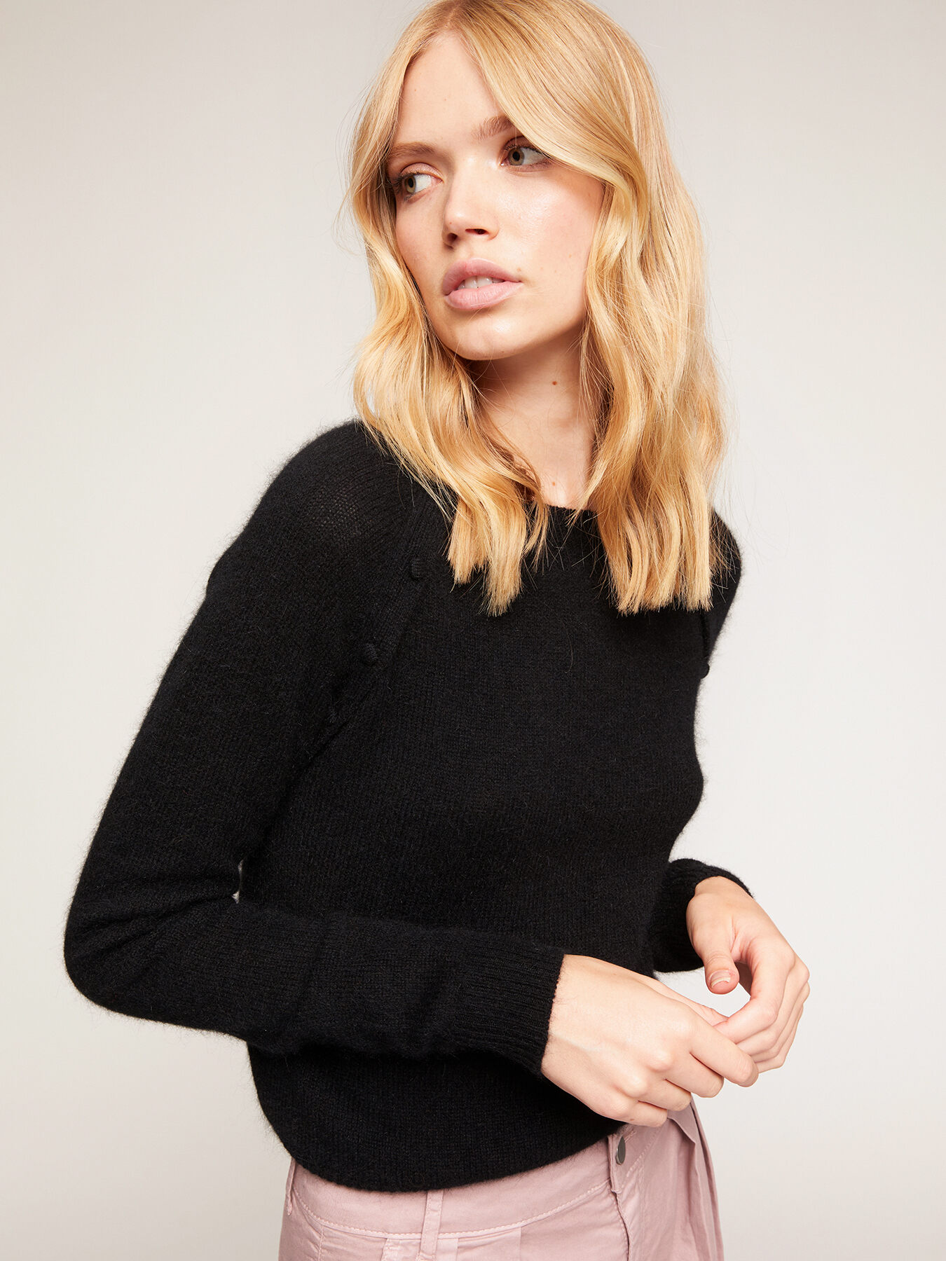 Angora blend crew-neck sweater image number 2
