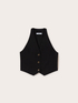 Gilet court en polyviscose image number 4