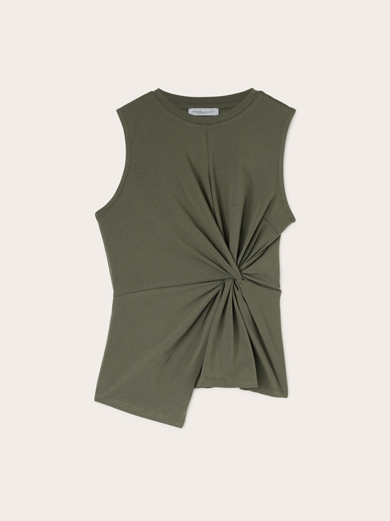 Jersey top with knot