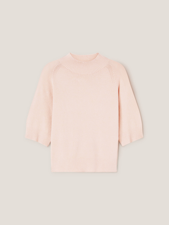 Rollkragenpullover mit kurzen &Auml;rmeln