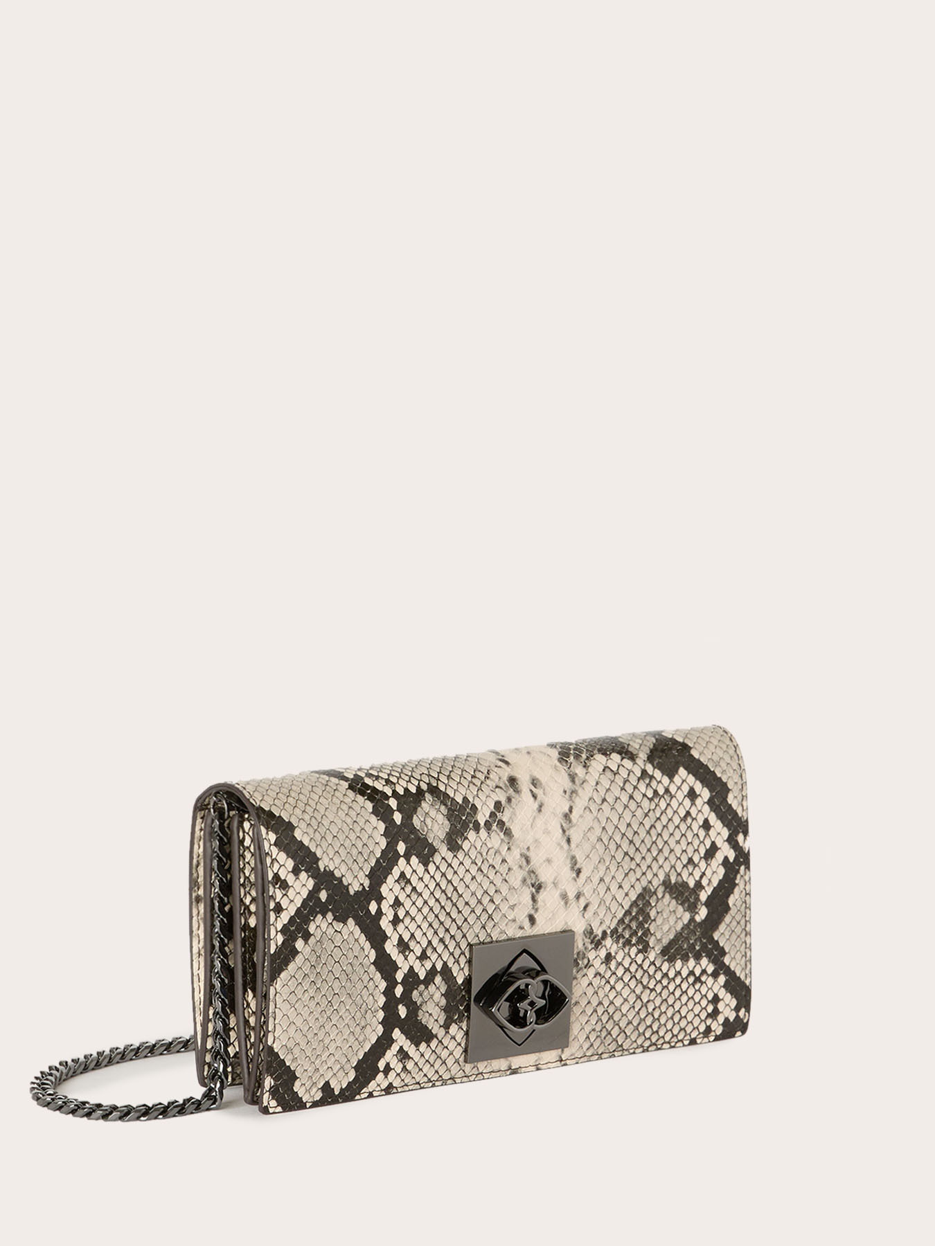 Wallet Bag aus beschichtetem Stoff mit Python-Print image number 3