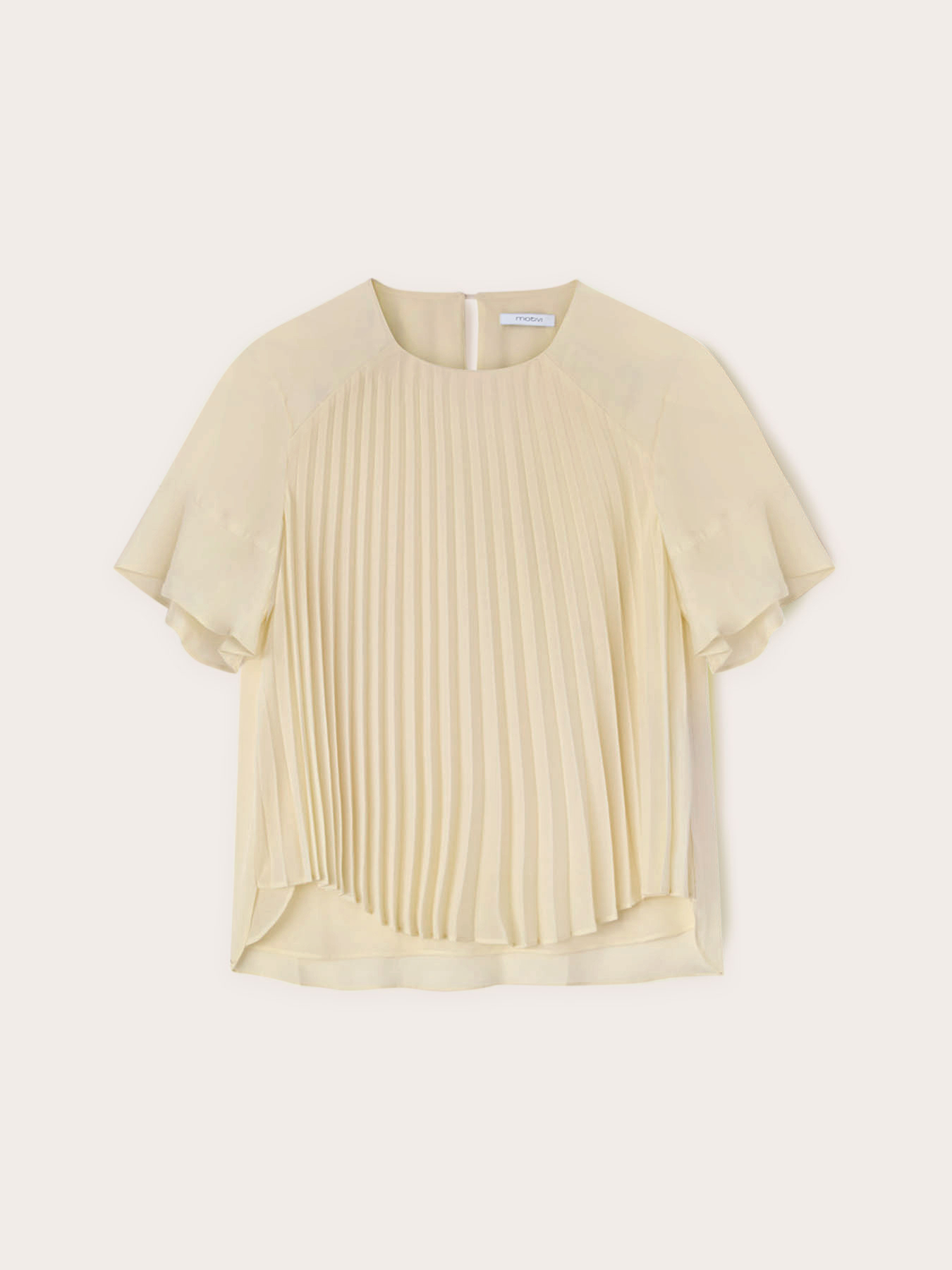 Pleated georgette blouse image number 4