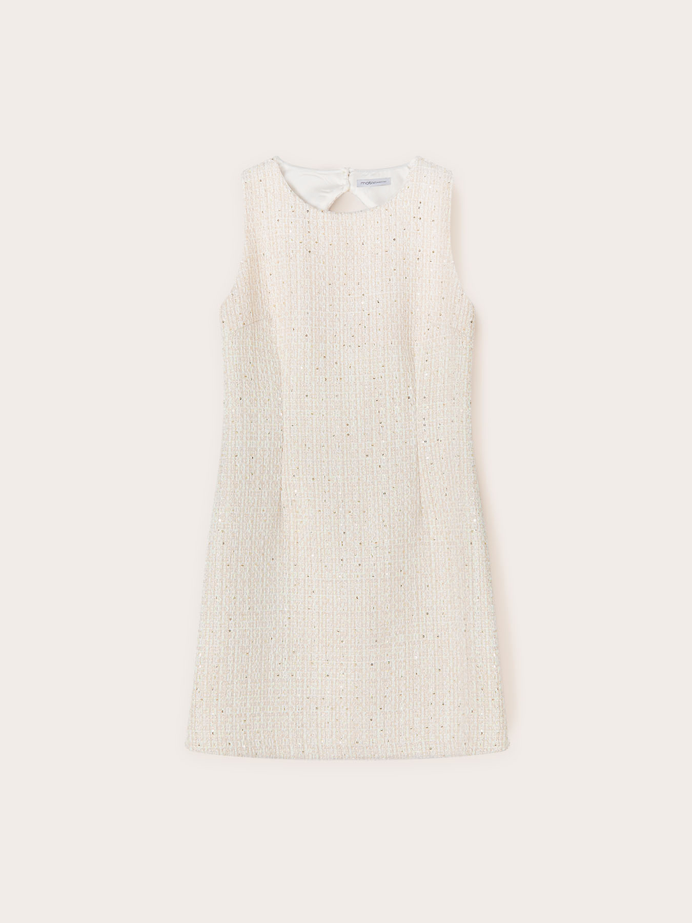 Vestido de tubo en tweed l&uacute;rex image number 4