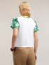 T-shirt with paisley print sleeves image number 1