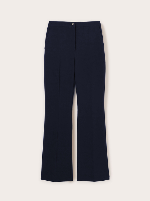 Pantaloni palazzo con piega stirata