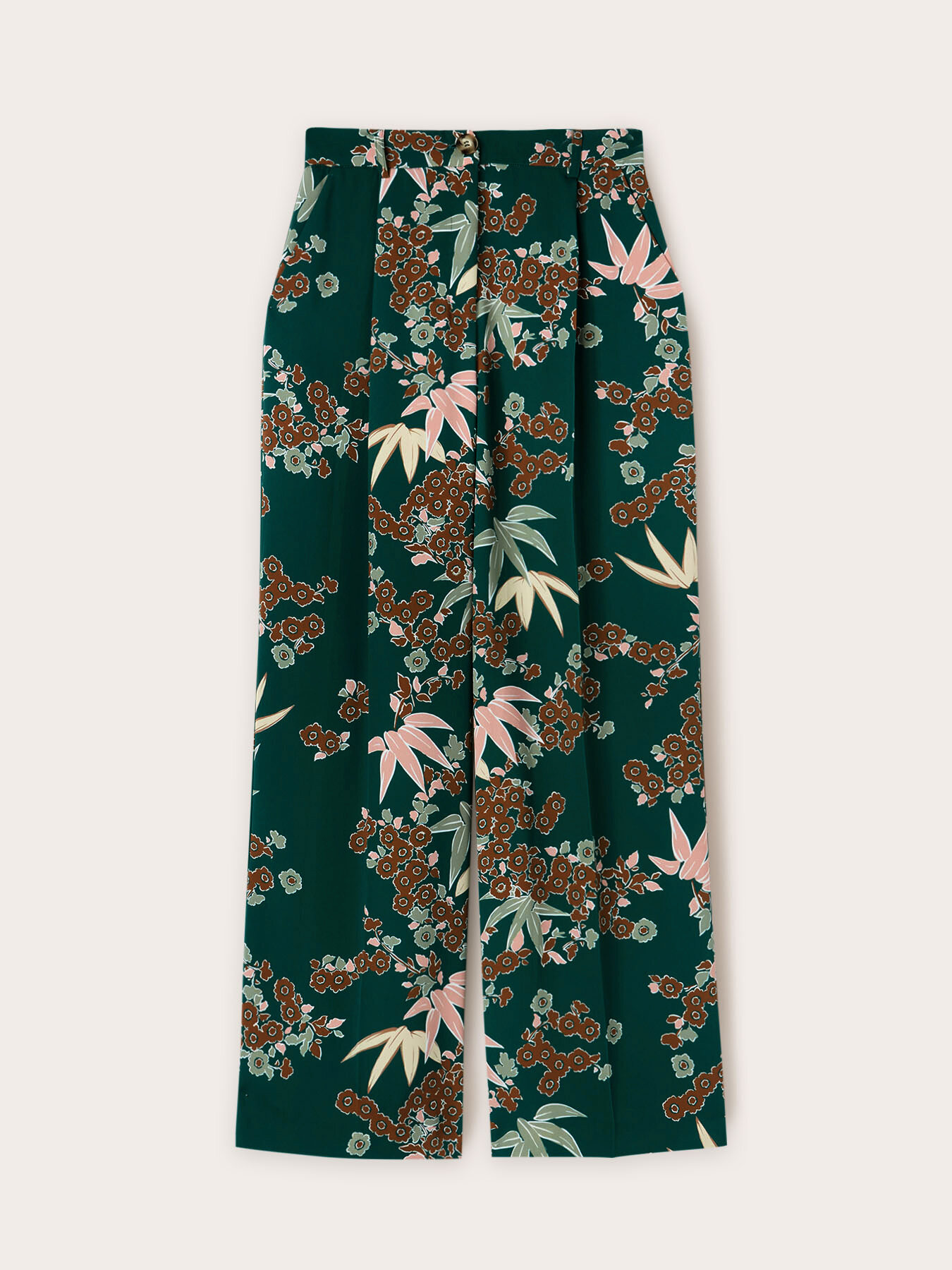 Palazzo-Hose mit Falten mit Art-Deco-Muster image number 4