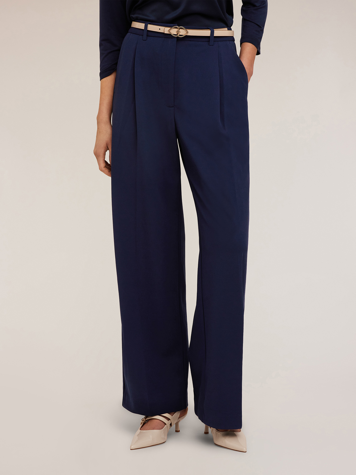 Palazzo-Hose mit Falten image number 2