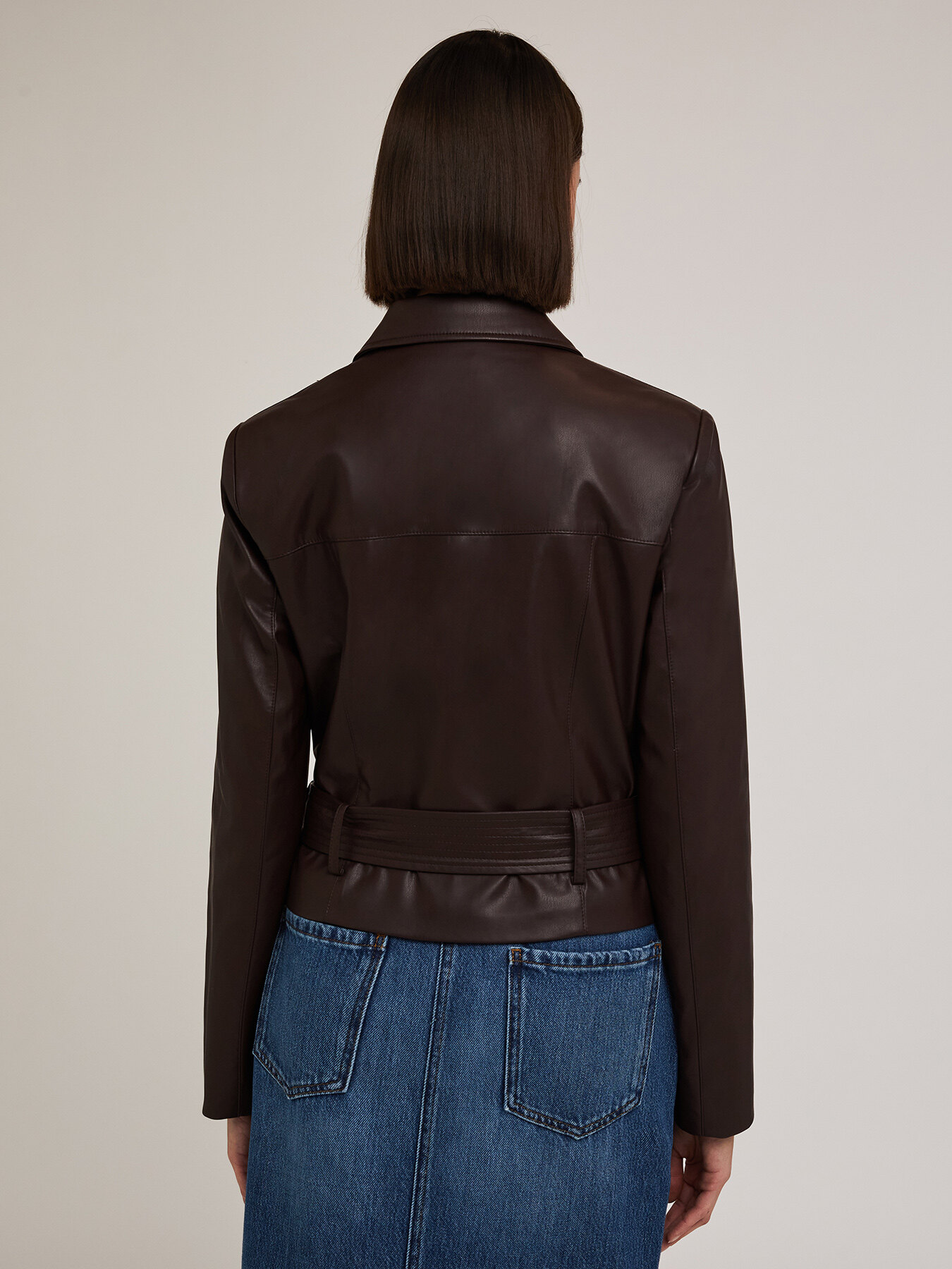 Jacke aus beschichtetem Stoff mit G&uuml;rtel image number 1