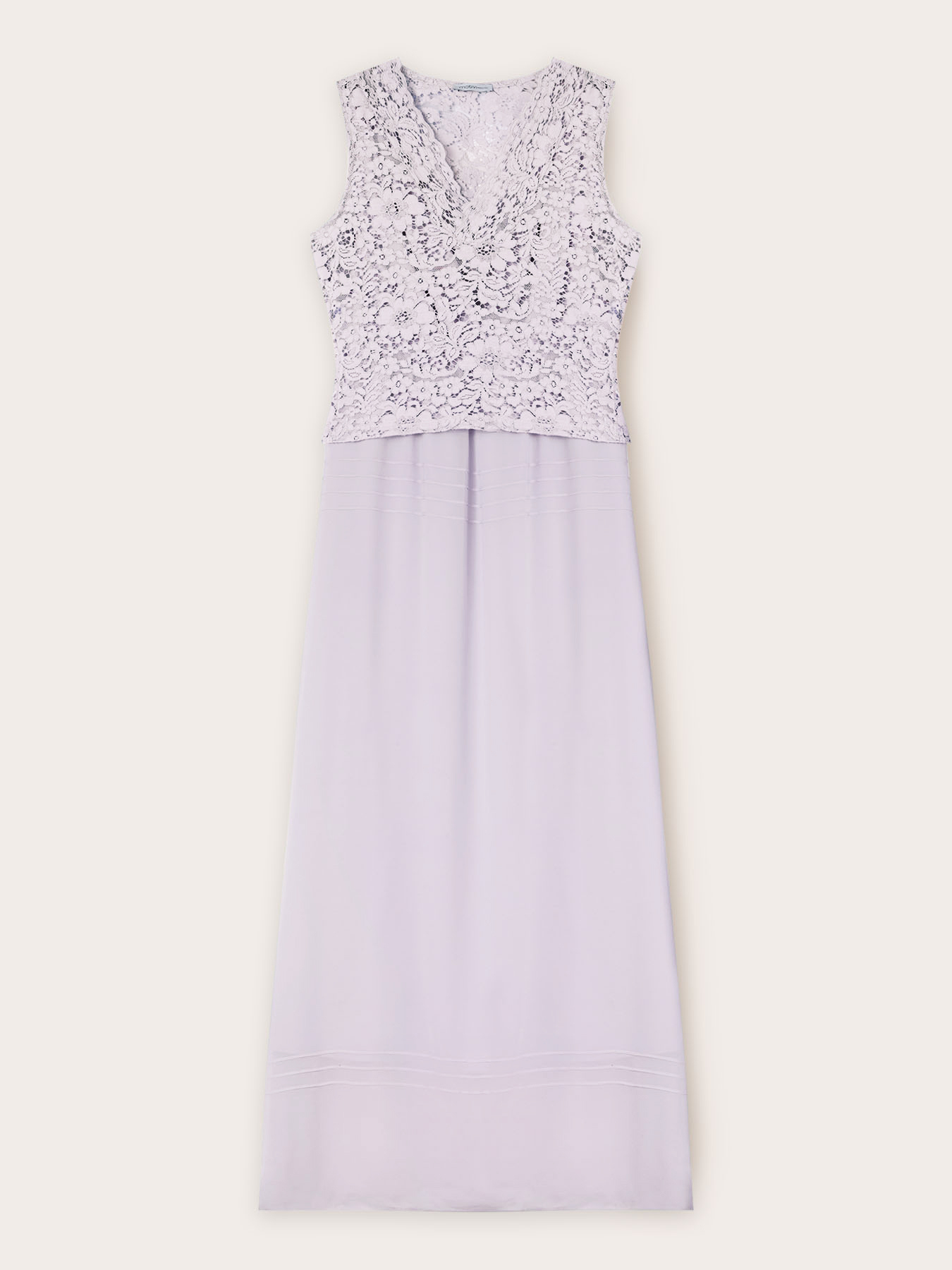 Long dress with lace top image number 6