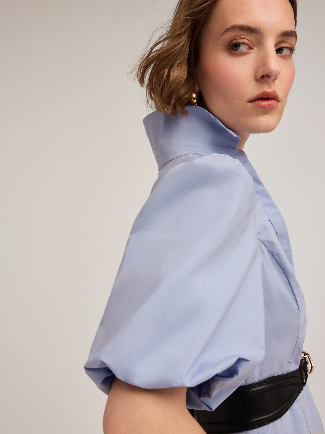 Poplin chemisier dress image number 1