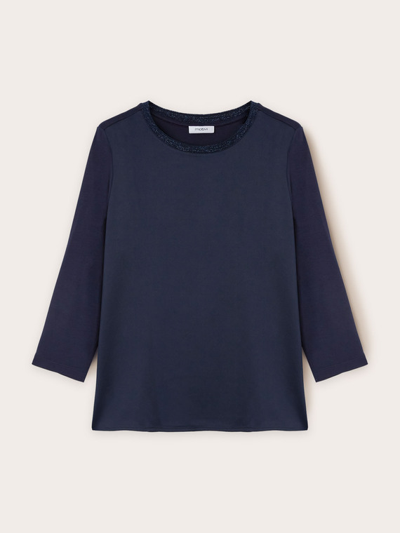 Two-material T-shirt