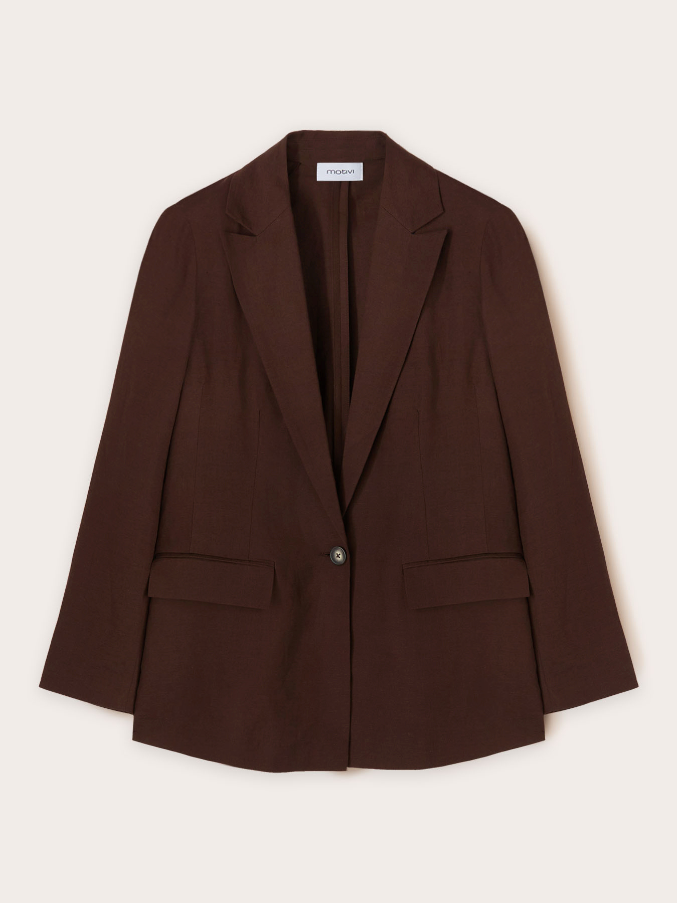 Blazer de botonadura simple con martingala image number 4