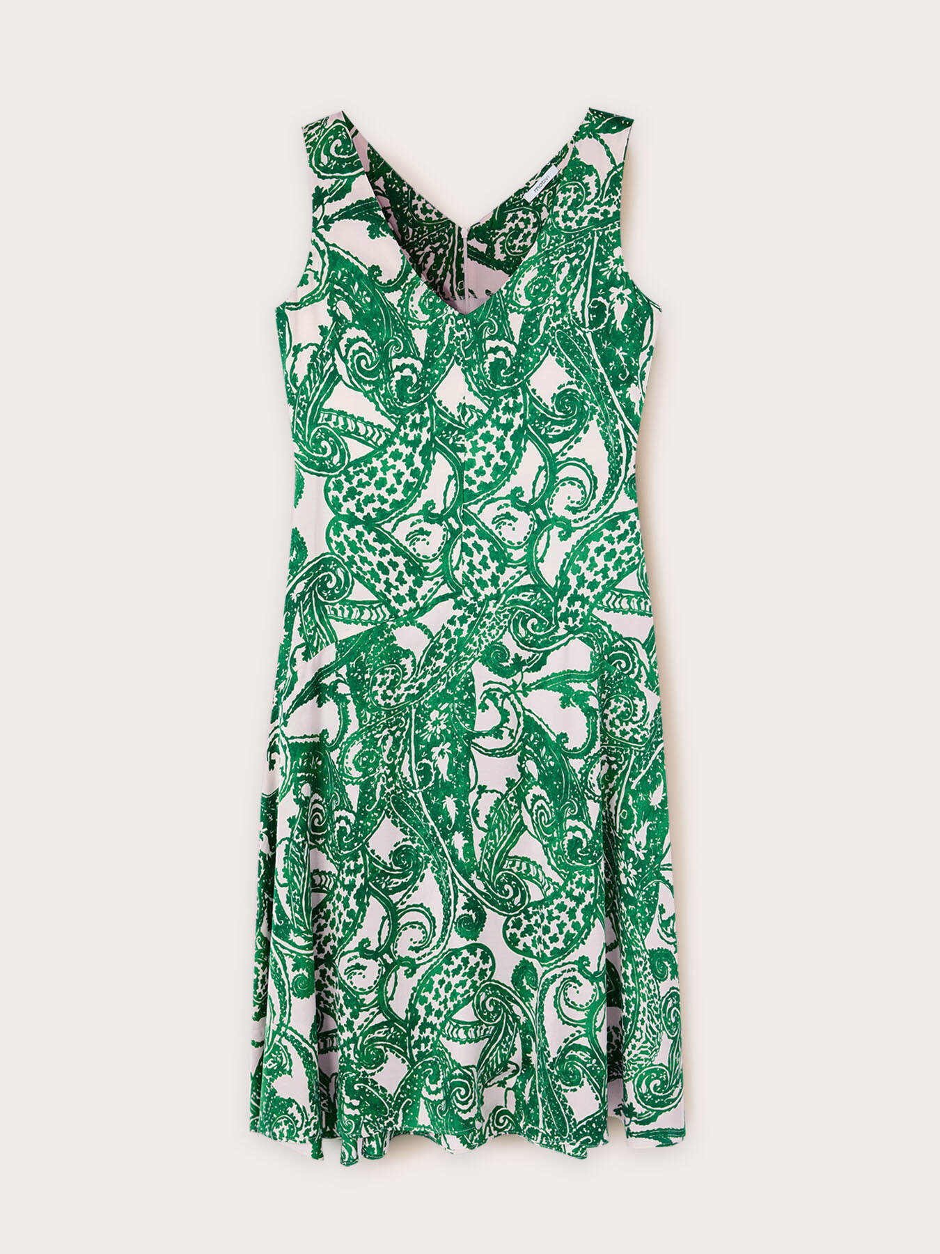 Paisley patterned satin dress image number 4