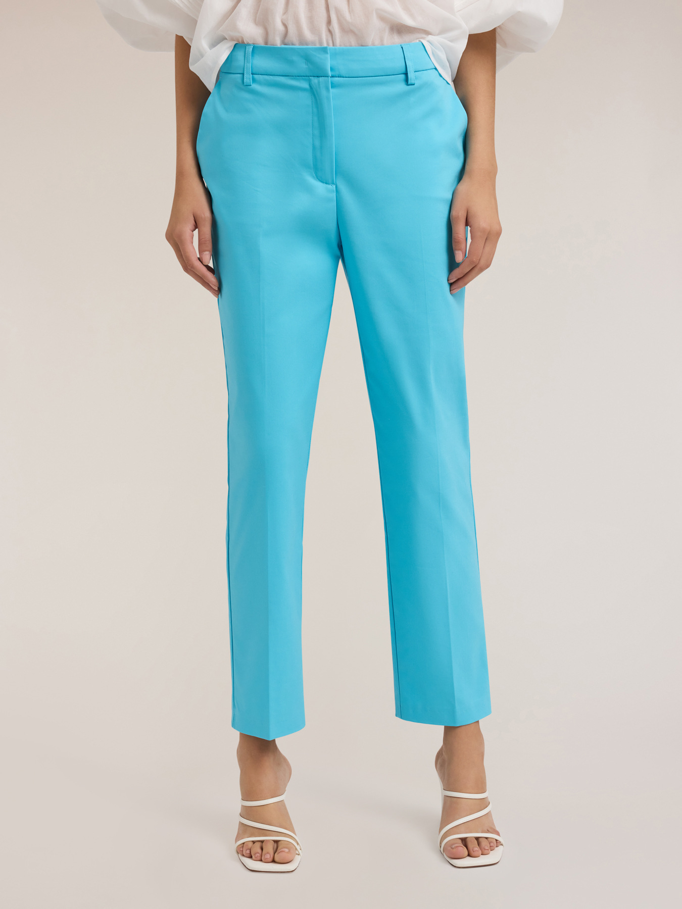 Regular fit trousers in technical fabric image number 2