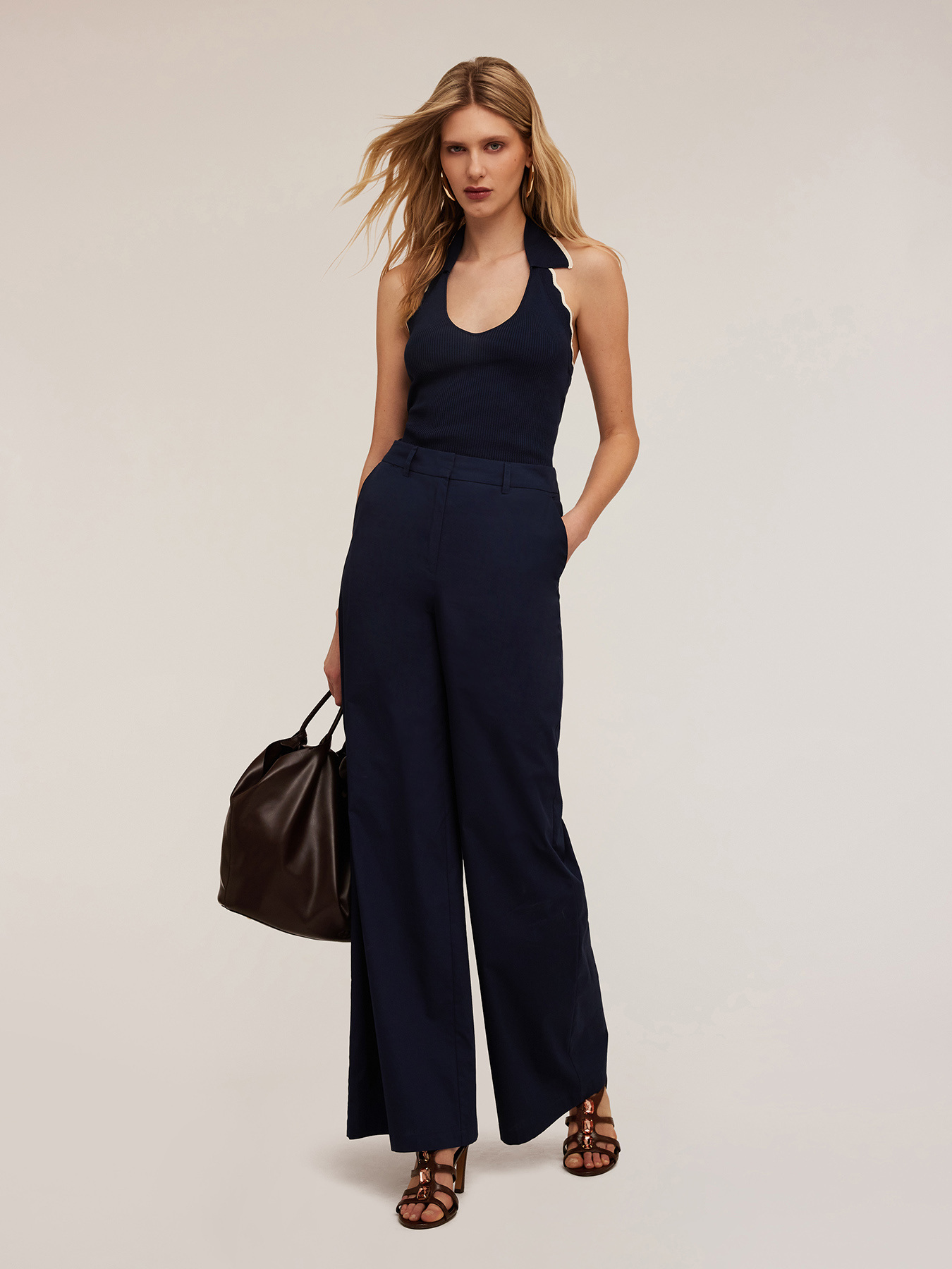 Knit halter top image number 0