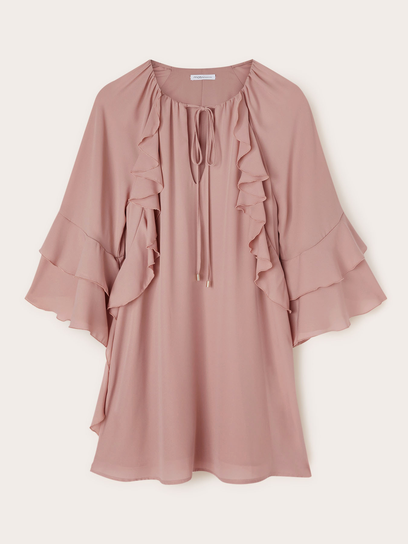 Short dress with ruffles image number 4