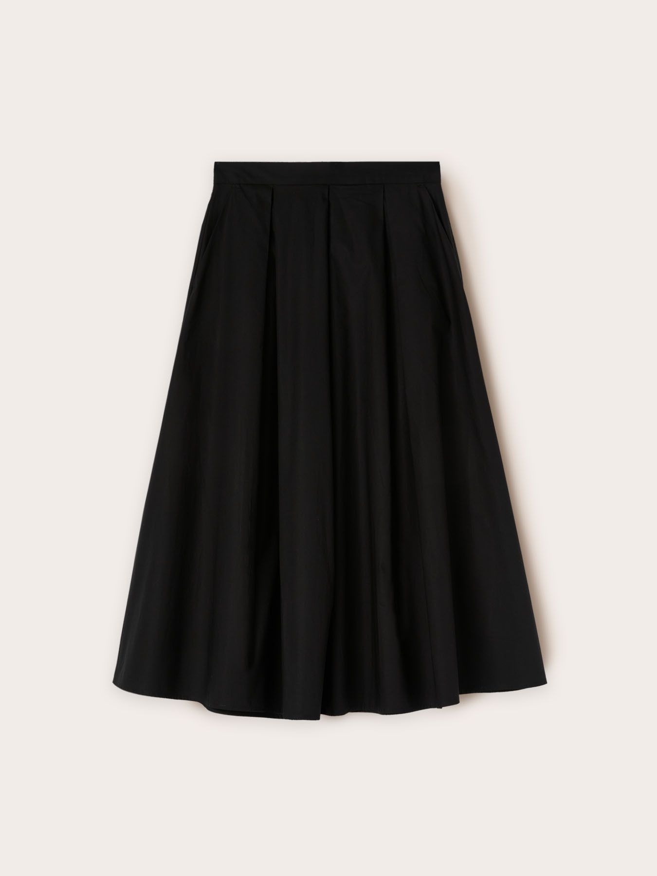 Falda midi con pliegues plisados image number 3