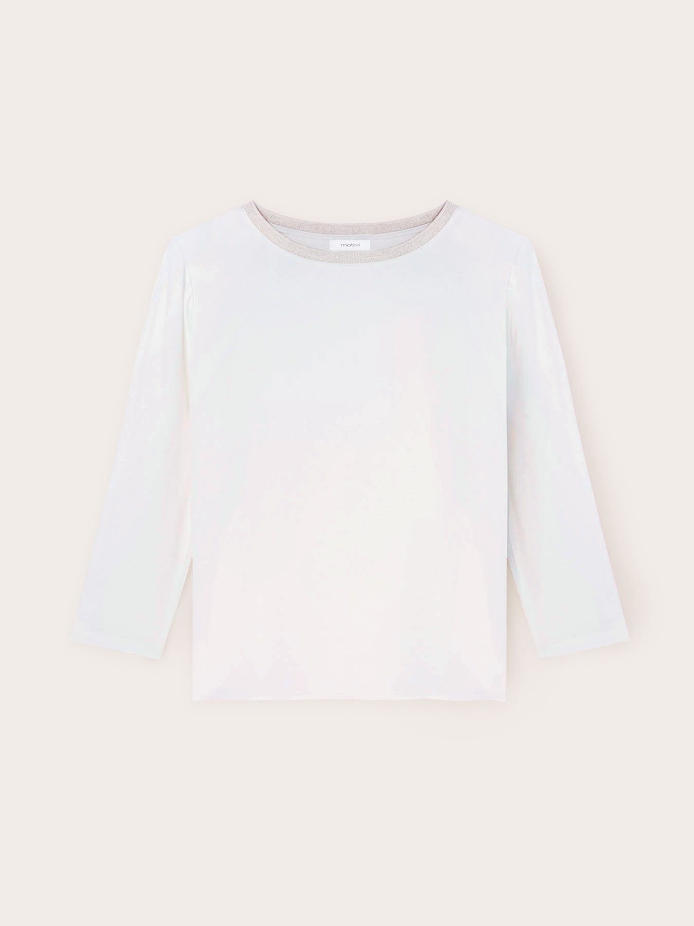 Basic dual fabric T-shirt image number 4