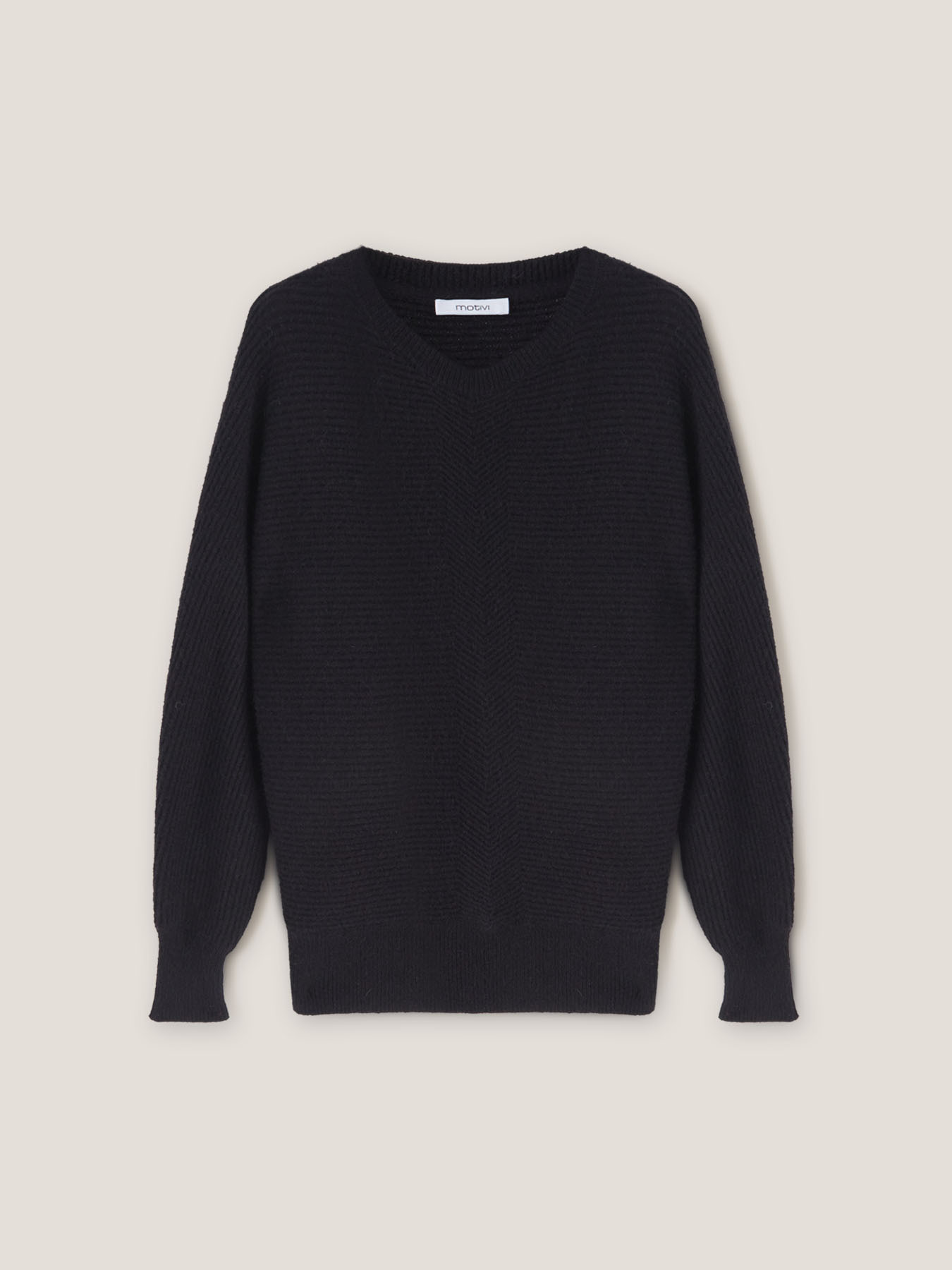 Pulover seamless cu nervuri image number 3