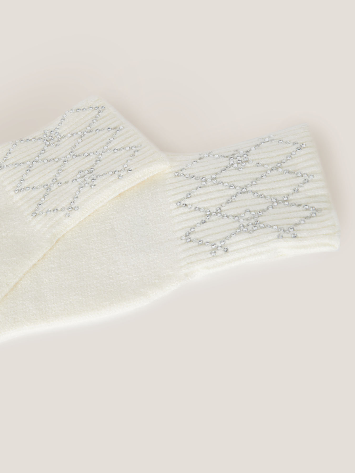 Gants avec micro strass fantaisie Double Love image number 2